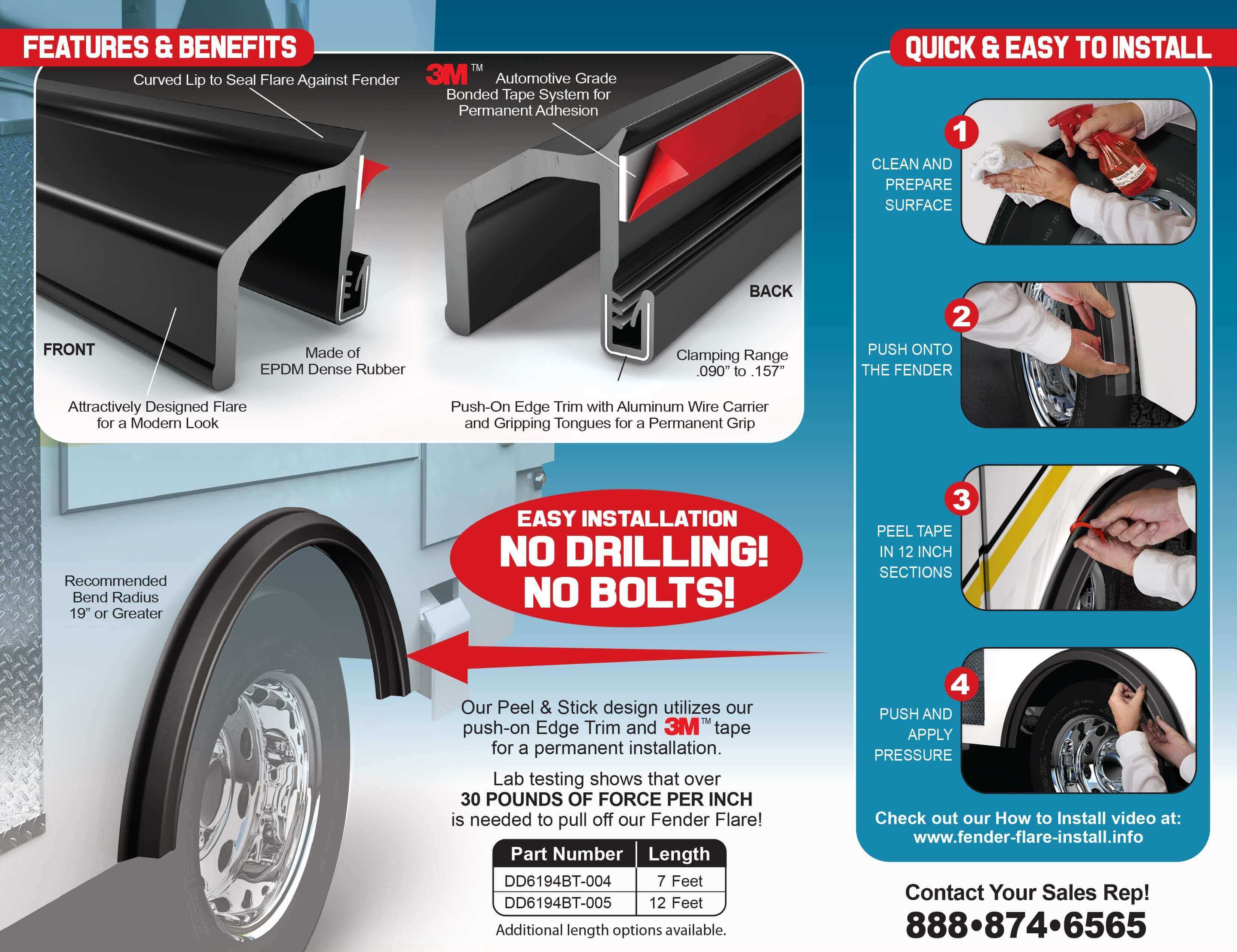 Peel and Stick Fender Flare Brochure Peel and Stick Fender Flare Brochure