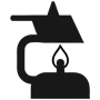 Lab Technician job opening with black lab instrument with flame icon