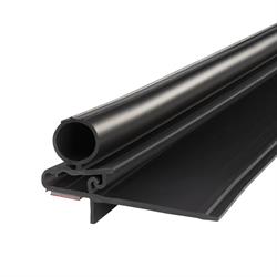 A close-up of the camper slide-out wiper seal