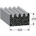 Weather stripping ribbed seal from Trim-Lok