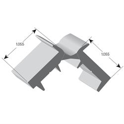 Illustrated image of the Endura-Hinge, a precision-engineered, heavy-duty hinge system designed for industrial and commercial applications, offering long-lasting durability and corrosion resistance.