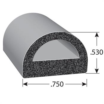125 Series D-Shaped Rubber Seal