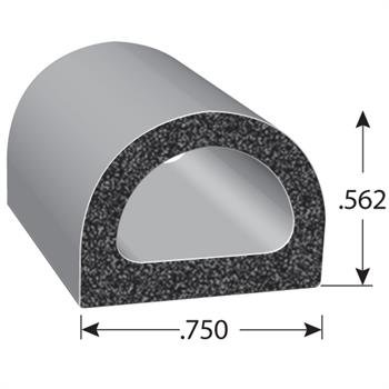 135 Series D-Shaped Rubber Seal