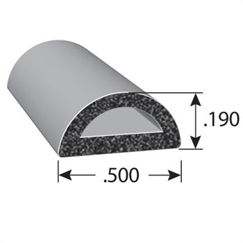 1543 Series D-Shaped Rubber Seal