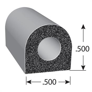 202 Series D-Shaped Rubber Seal