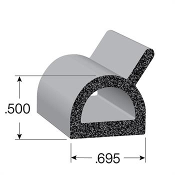 5036 Series D-Shaped Rubber Seal