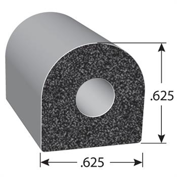 5381 Series D-Shaped Rubber Seal