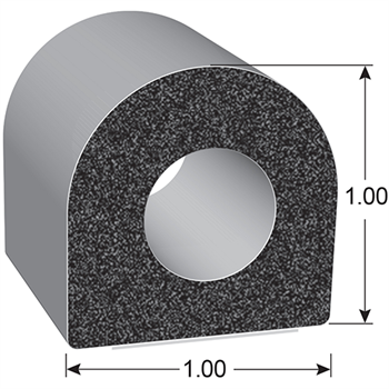 1678 Series D-Shaped Rubber Seal
